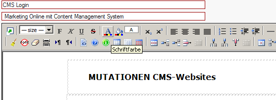 Symbol Schriftfarbe �ndern